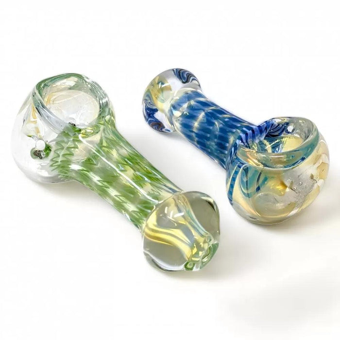 2.5" Fumed Glass Artistry Hand Pipe – Elegance in Every Sip