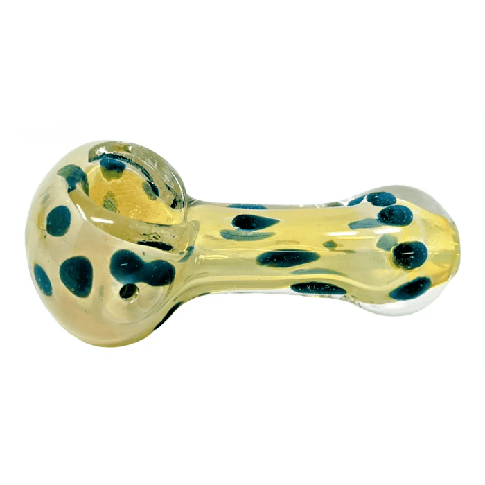 2.5" Silver Fumed Dot Art Hand Pipes - Stylish and Portable