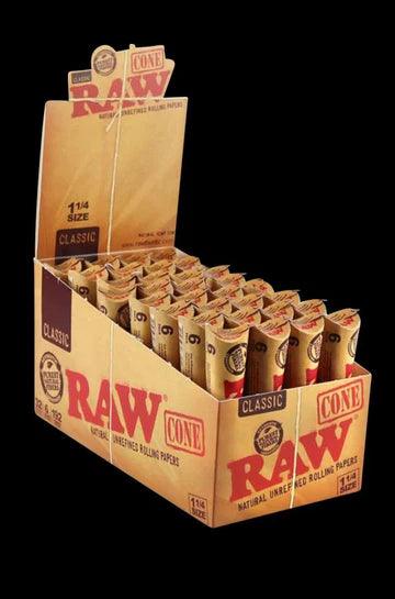 RAW Cone Rolling Papers - 1 1/4 Size