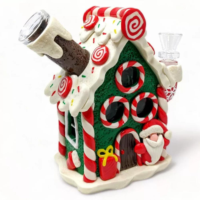 5" Candy Cane Cheers Santa's Special Water Pipe