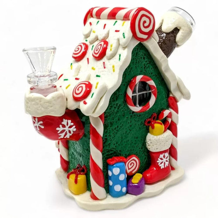 5" Candy Cane Cheers Santa's Special Water Pipe