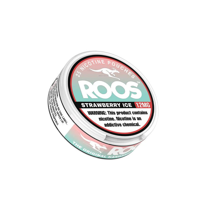 Strawberry Ice - Roos Nicotine Pouches (25ct Can)