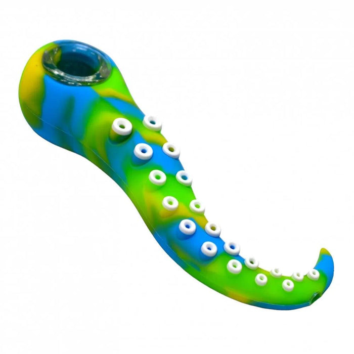 4.5" Tentacle Style Silicone Hand Pipe