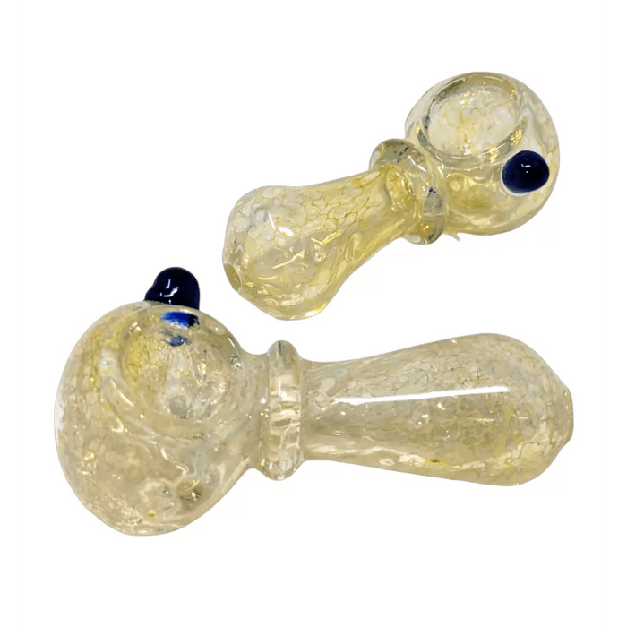 3.25" Single Rim Silver Fumed Hand Pipe