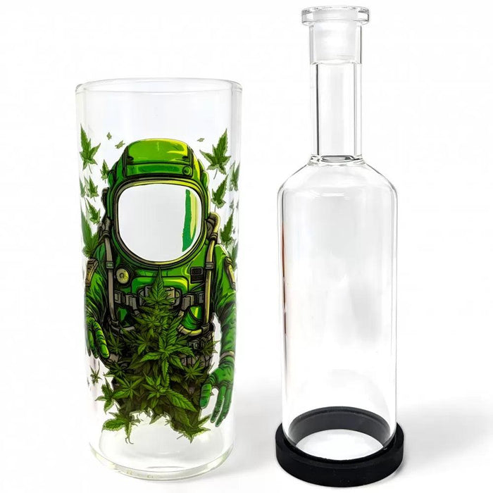 On Point Glass - 8" Jungle Vibes Gravity Water Pipe | Leafy Design