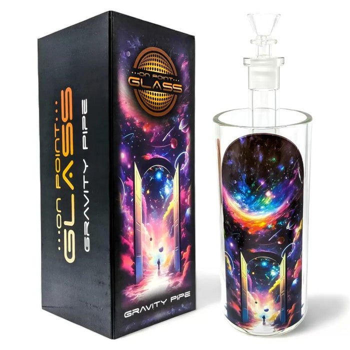 On Point Glass - 8" Galactic Gateway Gravity Water Pipe | Cosmic Design