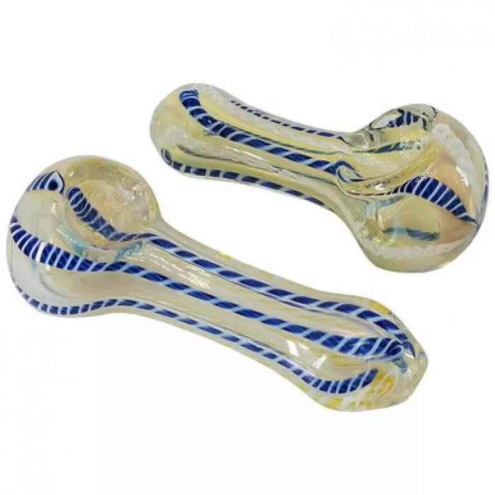 2.5" Silver Fumed Inside Out Spoon Hand Pipe