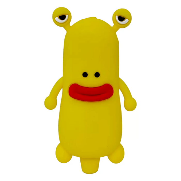 Yellow Monster Silicone Hand Pipe – Fun Character Series