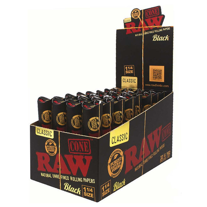 RAW Cone Rolling Papers - 1 1/4 Size