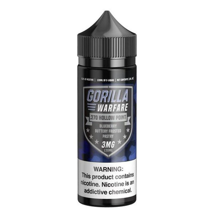 .270 Hollow Point (Blueberry Buttery Frosted Pastry)-Gorilla Warfare E-Liquid 120ML Gorilla Warfare