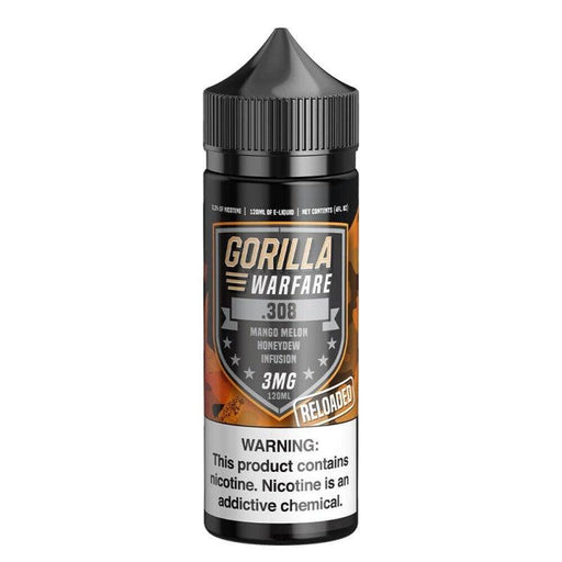 .308 Reloaded (Mango Melon Honeydew Infusion)-Gorilla Warfare E-Liquid 120ML Gorilla Warfare