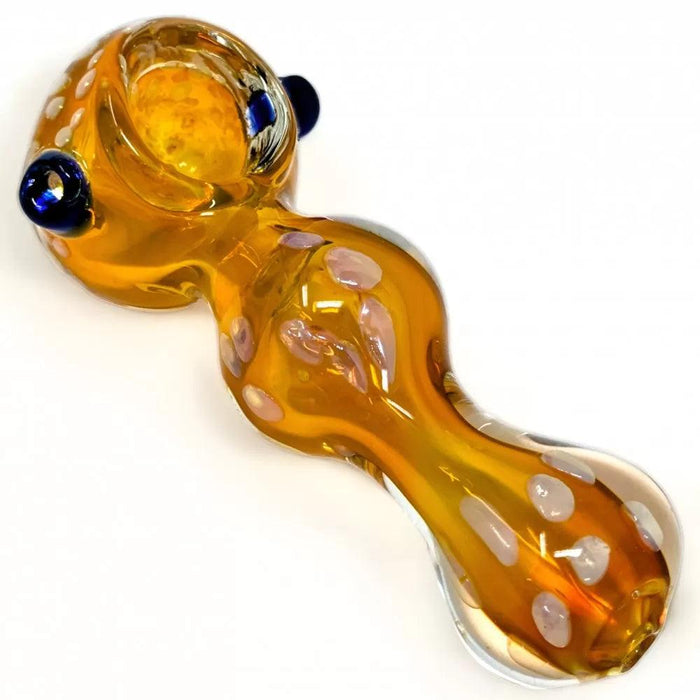 4" Gold Fumed Honeycomb Art Hand Pipe