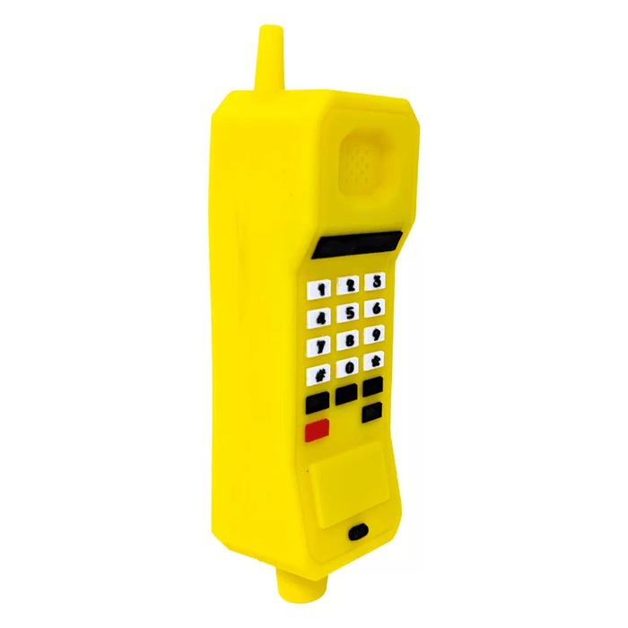 Retro Phone Silicone Hand Pipe - Fun & Durable