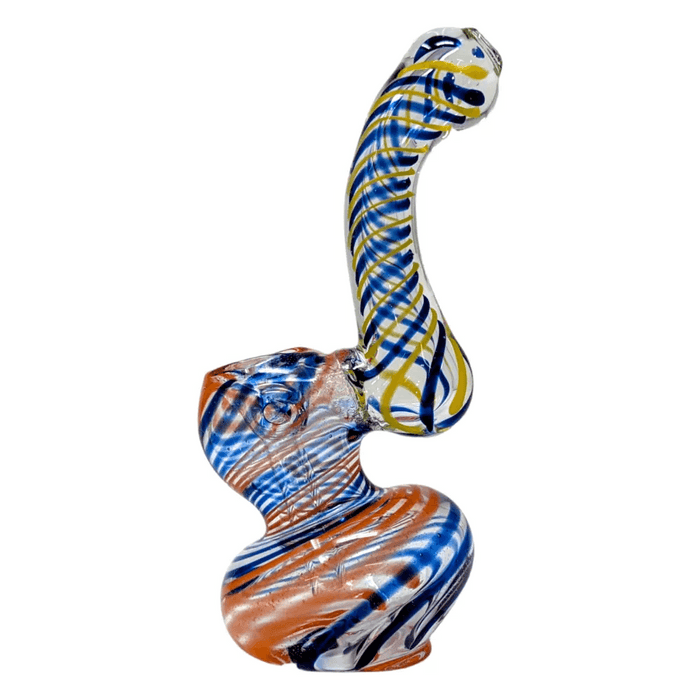 4.5" Swirl Art Bubbler Hand Pipe