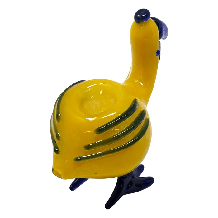 Walking Hen Glass Hand Pipe – Unique Animal-Themed Smoking Accessory