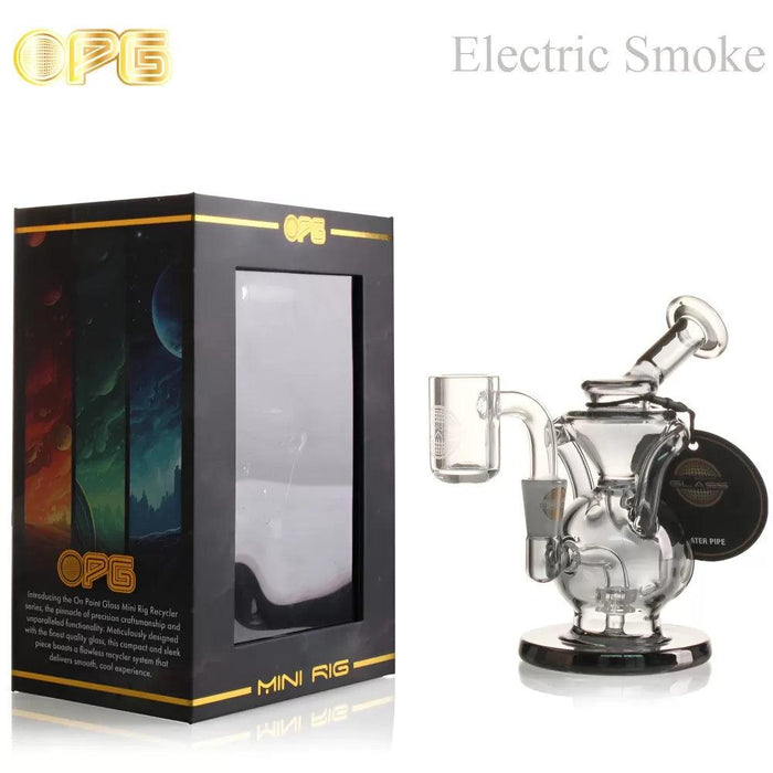 OPG - Mini Rig Series - 5" Circular-Flask Recycler W/ Banger Mini Rig