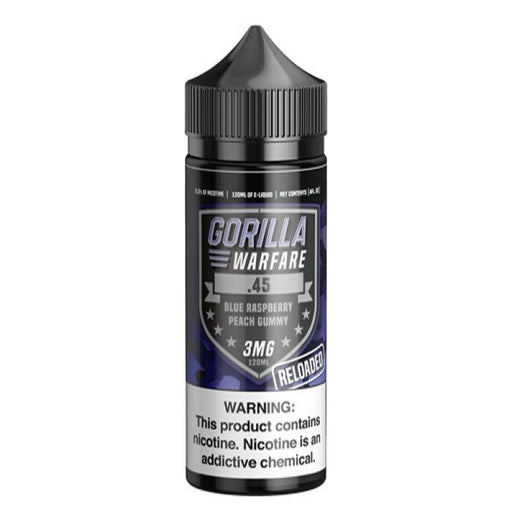 .45 Reloaded (Blue Raspberry Peach Gummy)-Gorilla Warfare E-Liquid 120ML Gorilla Warfare