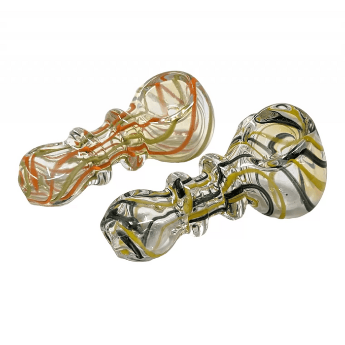 2.5" Inside Art Double Rim Hand Pipe