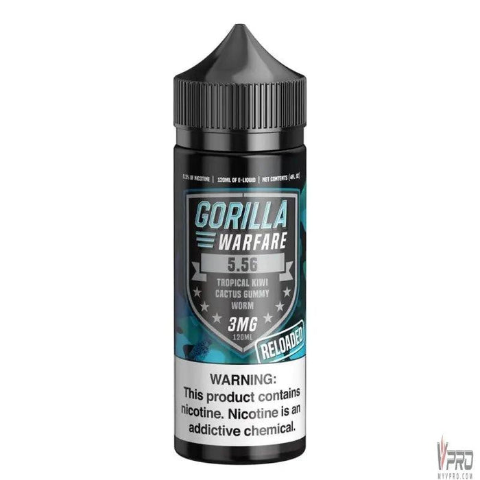 5.56 Reloaded (Tropical Kiwi Cactus Gummi Worm) - Gorilla Warfare 120mL Gorilla Warfare