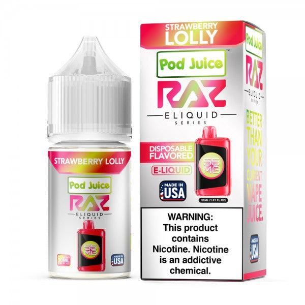 Strawberry Lolly - POD Juice x RAZ Salt 30mL