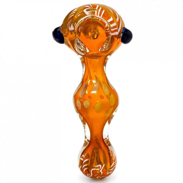 4" Gold Fumed Ribbon Art Hand Pipes