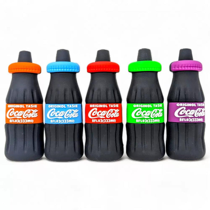 Coke Bottle-Shaped Silicone Hand Pipe Heat-Resistant