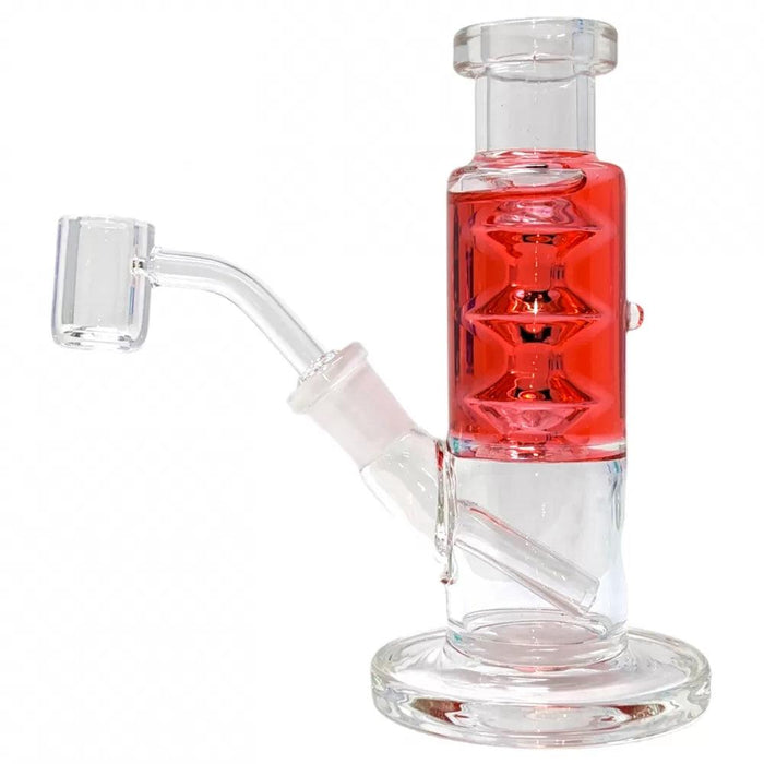 6" Glycerin Filled Straight Water Pipe W/ Banger