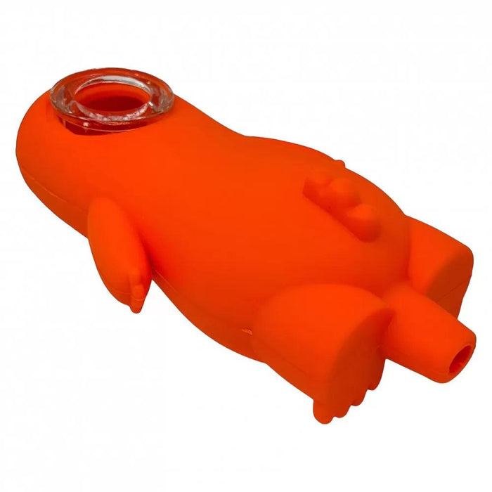 Dinosaur-Themed Silicone Hand Pipes | Durable & Vibrant Design