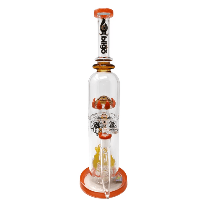 15.5" BIIGO Glass Duo CreepGaze & TentaFun Perc Water Pipe