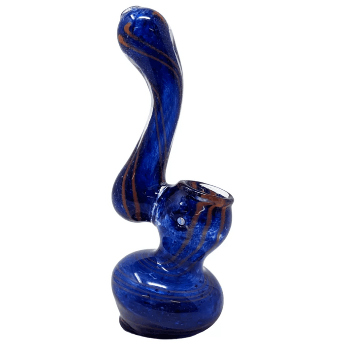 4" Assorted Mini Frit Line Bubbler Hand Pipe