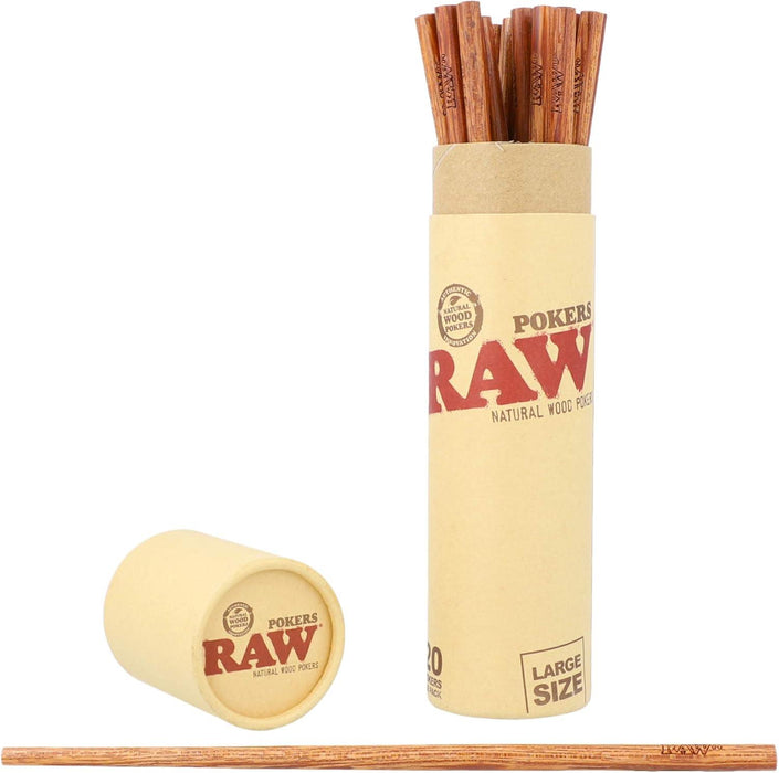 RAW Wooden Poker Sticks Large