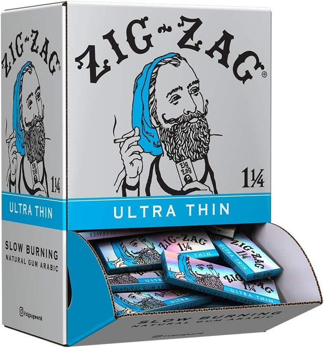 Zig-Zag Slow Burning Ultra Thin Rolling Papers - 1 1/4 Size