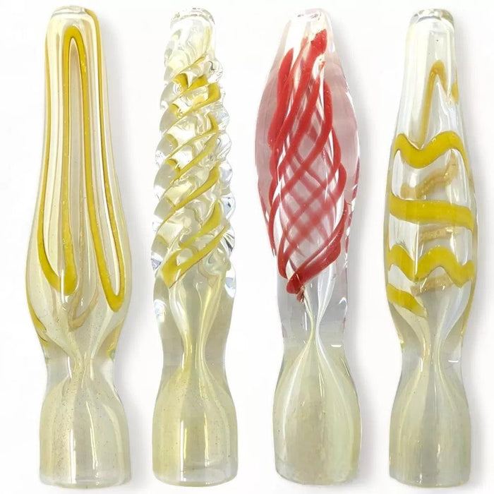 3" Vase of Lines Twist Chillum Hand Pipe