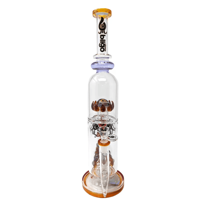 15.5" BIIGO Glass Duo CreepGaze & TentaFun Perc Water Pipe