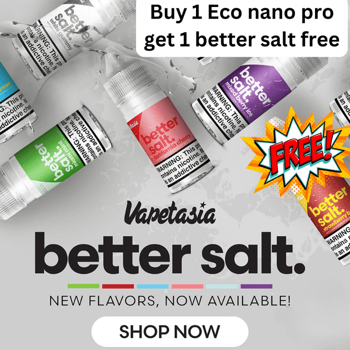 Vaporesso promotion gift -free Vapetasia Better Salt