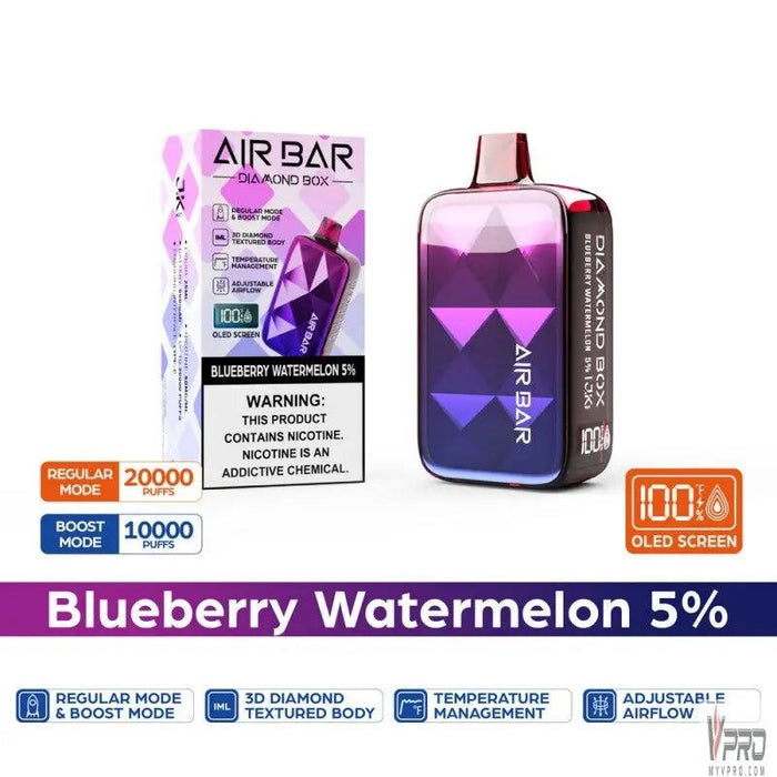 Air Bar Diamond Box Disposable 5% Air Bar