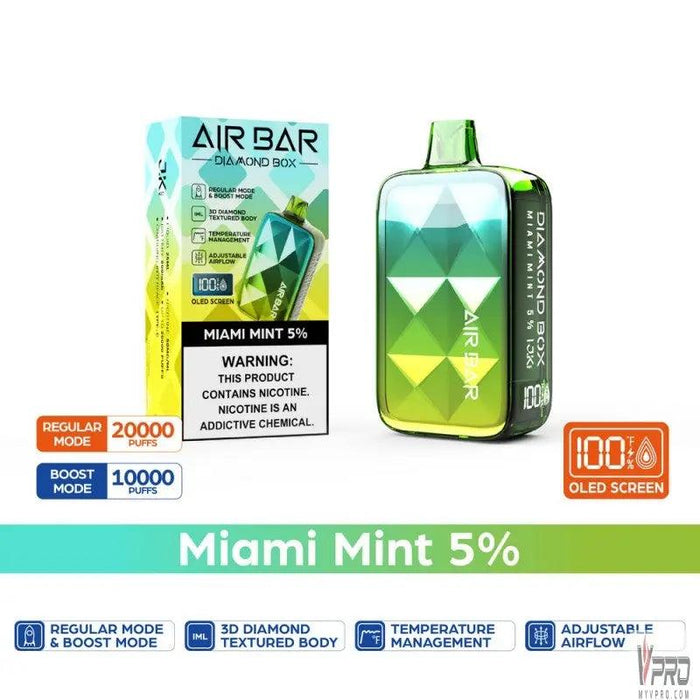 Air Bar Diamond Box Disposable 5% Air Bar