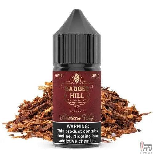 American Way - Badger Hill Reserve Synthetic Salt 30mL Badger Hill