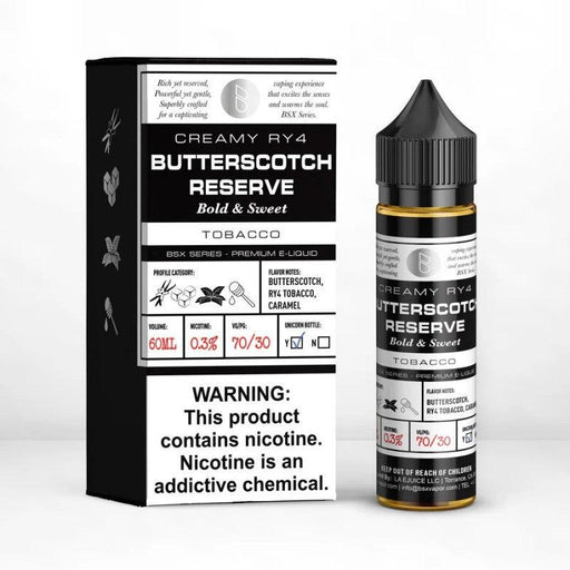 Butterscotch Reserve - BSX Series Glas Vapor 60mL - MyVpro