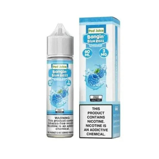 Bangin' Blue Razz Chilled - Pod Juice E-Liquids - 60mL Pod Juice