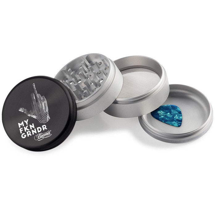 Beamer Capsule 63mm 4-Part Soft Touch Aluminum Grinder w/ Pick & Scraper