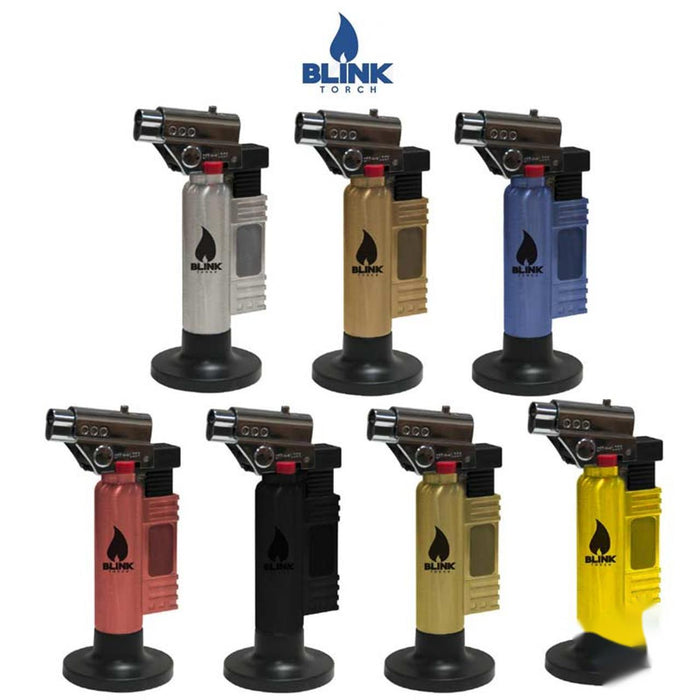 Blink Refillable Blue Flame Butane Adjustable Torch Lighter