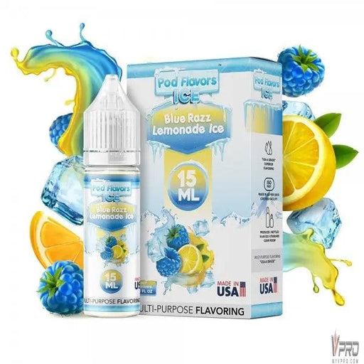 Blue Razz Lemonade Ice - Pod Flavors 15mL - MyVpro