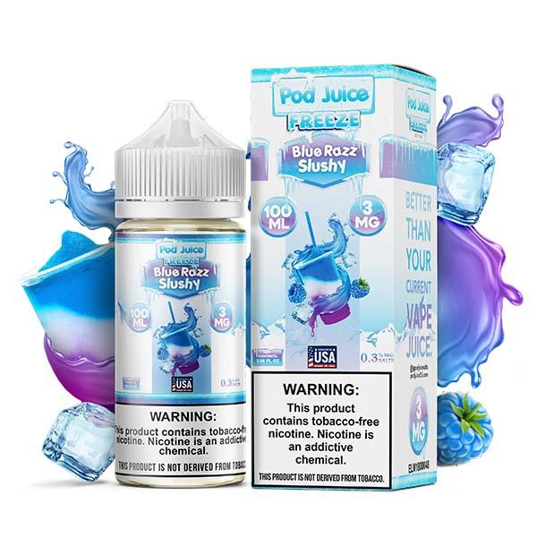 Blue Razz Slushy Freeze - POD Juice 100mL