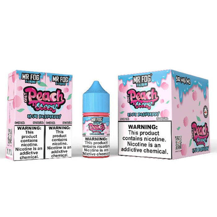 Peach (Blue Raspberry) - Mr Fog Steezy Salt E-Liquid 30mL