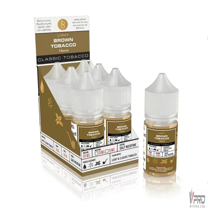 Brown Tobacco - BSX Series Glas Salt TFN 30mL Glas