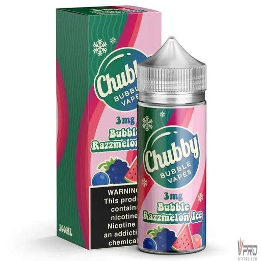 Bubble Razzmelon Ice - Chubby Bubble Vapes - 100mL Chubby Vapes