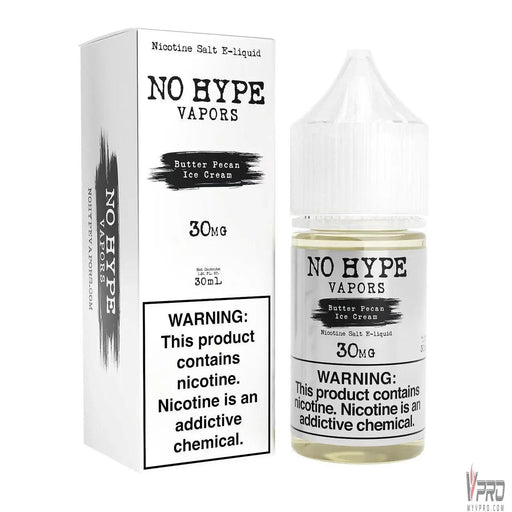 Butter Pecan Ice Cream - No Hype Vapors Salt 30mL No Hype Vapors