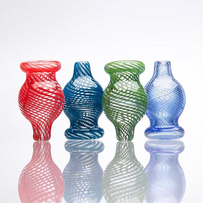 Smoq Glass 2 Inch Round Glass Carbcap For Puffco