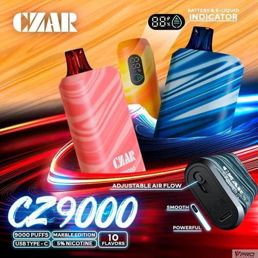 CZAR CZ9000 Puffs Disposable 5% Nicotine CZAR